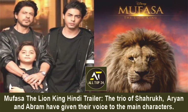 Mufasa The Lion King Hindi Trailer The trio of Shahrukh, Aryan