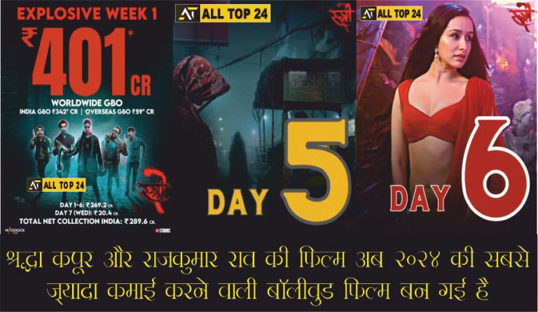 Stree 2 Day 4, 5 and 6 Day Collection