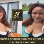 Neha Sharma shared pictures of her vacation in a black swimsuit