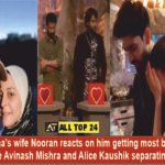 Bigg Boss 18 Vivian Dsena wife Nooran reacts on him getting most black hearts, are Avinash Mishra and Alice Kaushik separating
