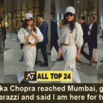 Priyanka Chopra reached Mumbai, greeted the paparazzi and said I am here for two days