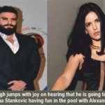 Ranveer Singh jumps with joy on hearing that he is going to be a father, Natasha Stankovic having fun in the pool with Alexander Ilic