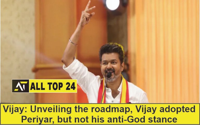 Vijay Unveiling the roadmap, Vijay adopted Periyar, but not his anti-God stance