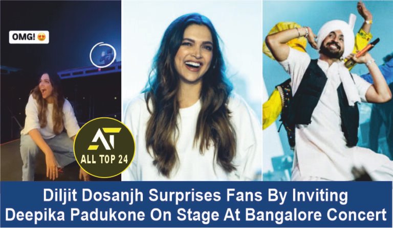 Deepika Padukone Diljit Dosanjh surprises fans by inviting Deepika Padukone on stage at Bangalore concert