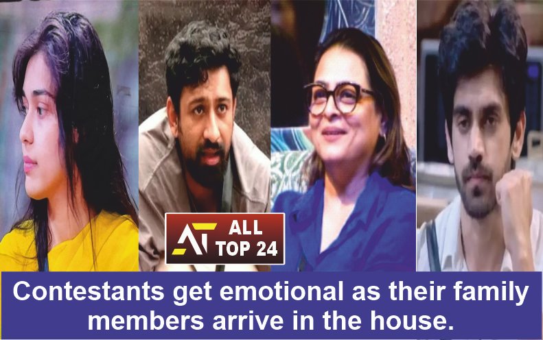 Bigg Boss 18 Contestants get emotional as their family members arrive in the house.