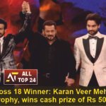 Bigg Boss 18 Winner Karan Veer Mehra lifts the trophy wins cash prize of Rs 50 lakh
