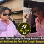 Janhvi Kapoor After shooting for Sunny Sanskari's Tulsi Kumari, Janhvi Kapoor's Holi look and auto ride caught everyone's attention