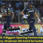 IPL 2025: 5 Biggest Opening Partnerships In IPL History, Shubman Gill And B Sai Sudarshan