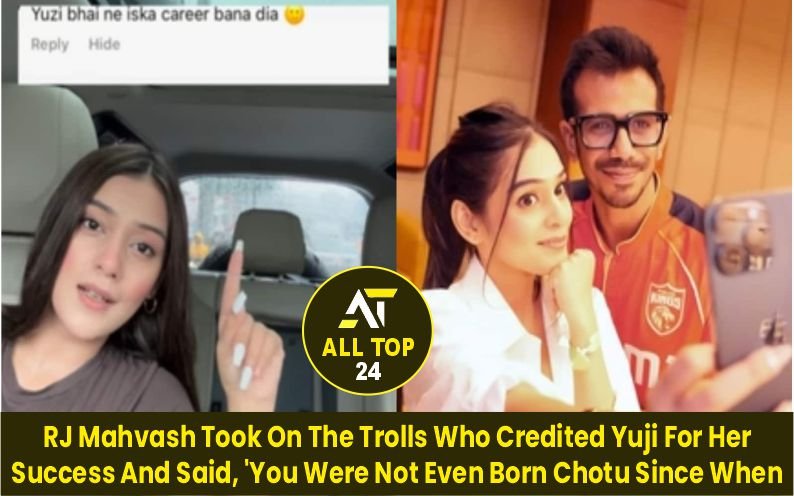 RJ Mahvash : Took On The Trolls Who Credited Yuji For Her Success And Said, ‘You Were Not Even Born Chotu Since When