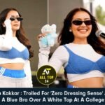 Neha Kakkar : Trolled For 'Zero Dressing Sense' After Wearing A Blue Bra Over A White Top At A College Concert