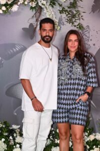 Neha Dhupia with her husband Angad Bedi.