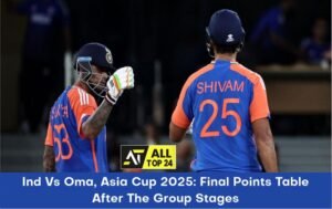 Ind Vs Oma, Asia Cup 2025: Final Points Table After The Group Stages