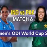 India vs Pakistan Women’s ODI World Cup 2025 : Live Score