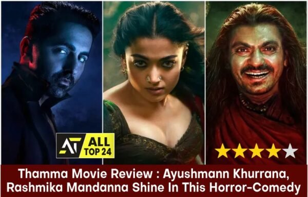 Thamma Movie Review : Ayushmann Khurrana, Rashmika Mandanna Shine In This Horror-Comedy