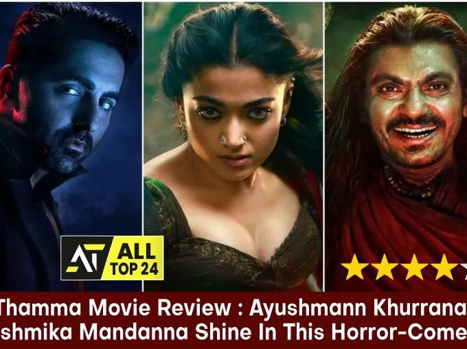 Thamma Movie Review : Ayushmann Khurrana, Rashmika Mandanna Shine In This Horror-Comedy