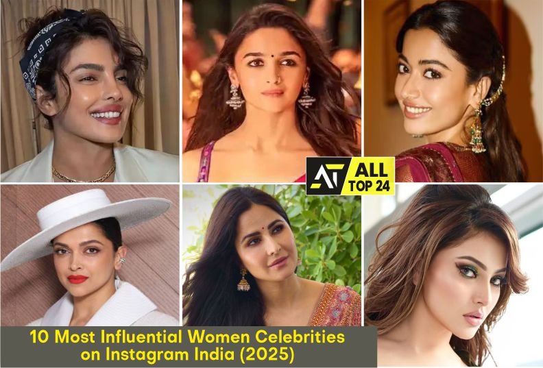 10 Most Influential : Women Celebrities on Instagram India (2025)