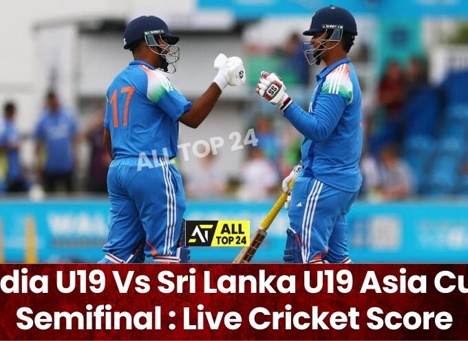 India U19 Vs Sri Lanka U19 Asia Cup Semifinal : Live Cricket Score