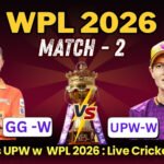 GG w vs UPW w : WPL 2026, Live Cricket Score