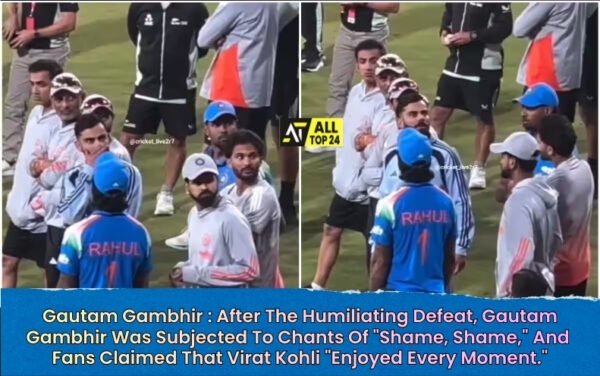 Gautam Gambhir : After The Humiliating Defeat, Gautam Gambhir Was Subjected To Chants Of "Shame, Shame," And Fans Claimed That Virat Kohli "Enjoyed Every Moment."