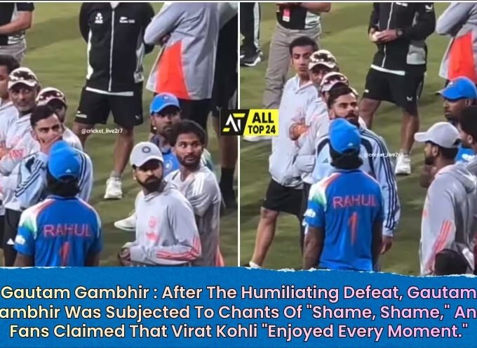 Gautam Gambhir : After The Humiliating Defeat, Gautam Gambhir Was Subjected To Chants Of "Shame, Shame," And Fans Claimed That Virat Kohli "Enjoyed Every Moment."