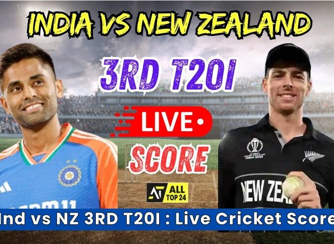 Ind vs NZ 3RD T20I : Live Cricket Score