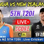Ind vs NZ 5TH T20I : Live Cricket Score