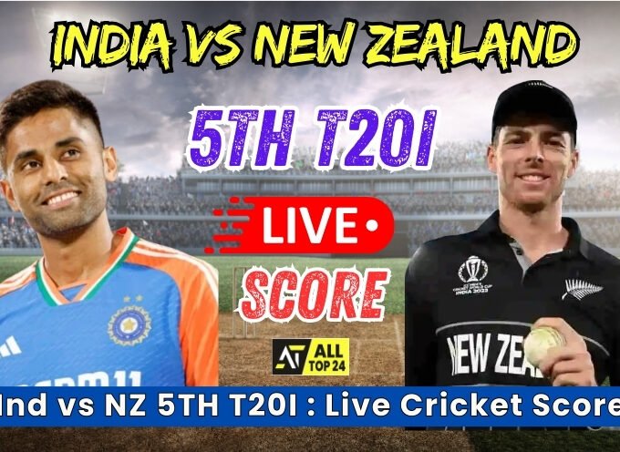 Ind vs NZ 5TH T20I : Live Cricket Score