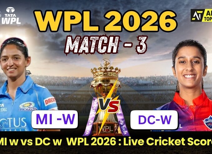 DC w vs MI w : WPL 2026, Live Cricket Score