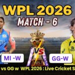MI w vs GG w : WPL 2026, Live Cricket Score