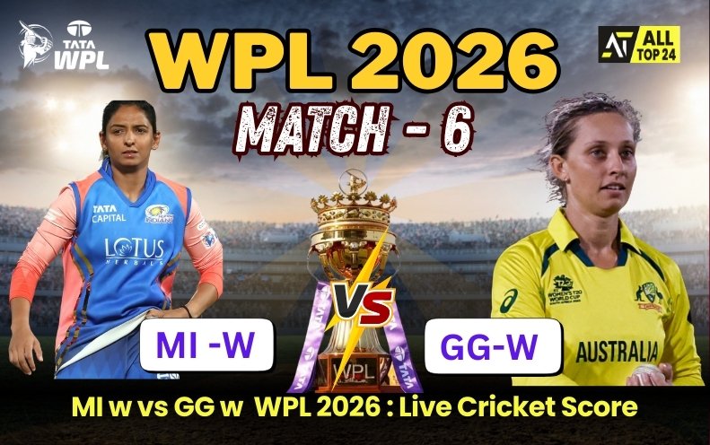 MI w vs GG w : WPL 2026, Live Cricket Score