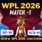 MI w vs RCB w WPL 2026 : Live Cricket Score