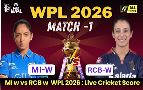 MI w vs RCB w WPL 2026 : Live Cricket Score