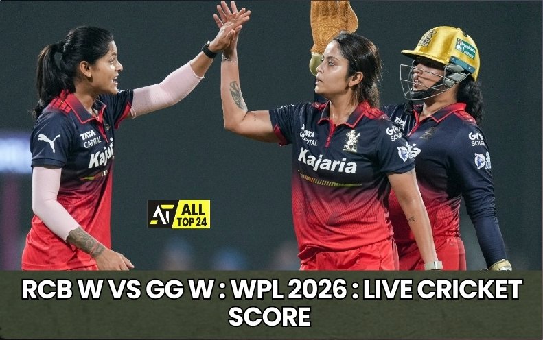RCB W vs GG W : WPL 2026 : Live Cricket Score