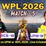 RCB W vs UPW W : WPL 2026, Live Cricket Score