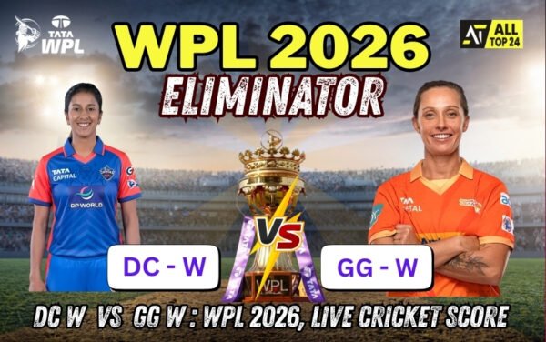 DC w vs GG w : WPL 2026, Live Cricket Score