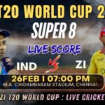 IND vs ZI T20 World Cup : Live Cricket Score