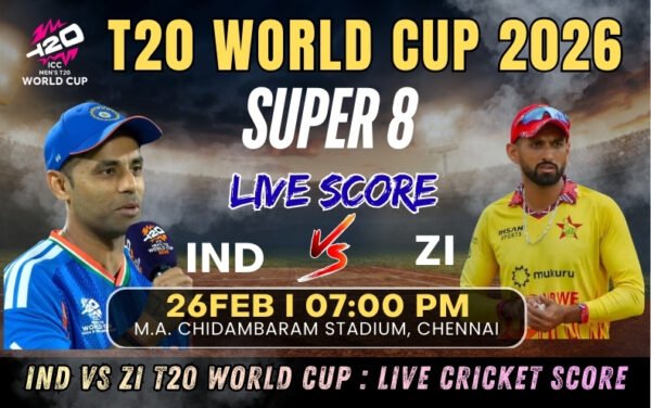 IND vs ZI T20 World Cup : Live Cricket Score