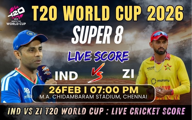 IND vs ZI T20 World Cup : Live Cricket Score