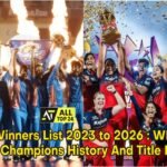 WPL Winners List 2023 to 2026 : WPL T20 Cricket Champions History And Title Records