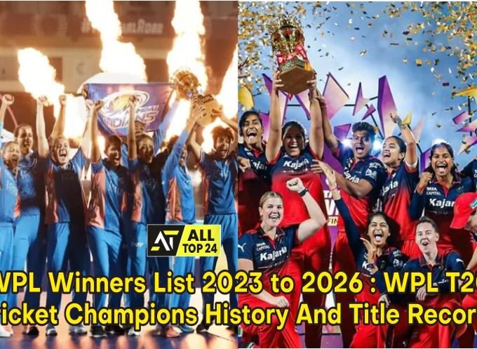 WPL Winners List 2023 to 2026 : WPL T20 Cricket Champions History And Title Records