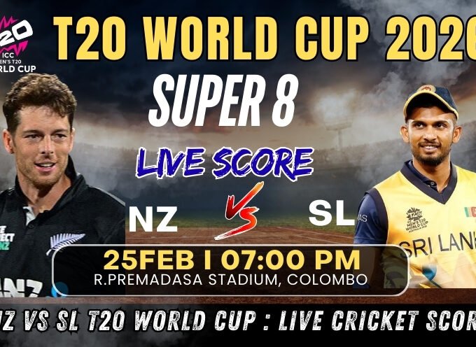 New Zealand vs Sri Lanka : T20 World Cup Super 8 Live Cricket Score