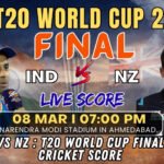 IND vs NZ : T20 World Cup Final Live Cricket Score