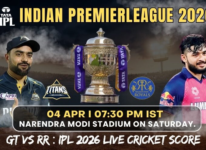 GT vs RR : IPL 2026 Live Cricket Score