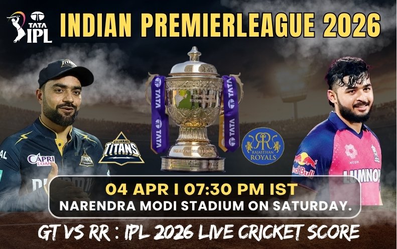 GT vs RR : IPL 2026 Live Cricket Score
