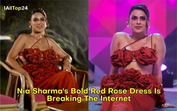 Nia Sharma : Bold Red Rose Dress Is Breaking The Internet