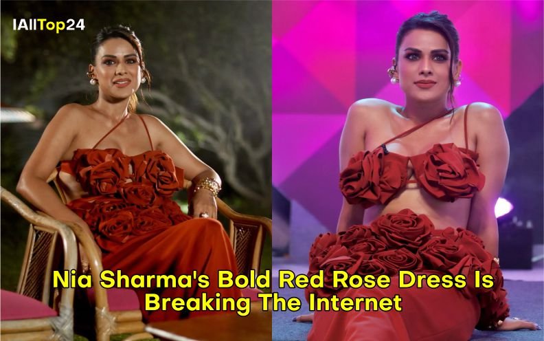 Nia Sharma : Bold Red Rose Dress Is Breaking The Internet