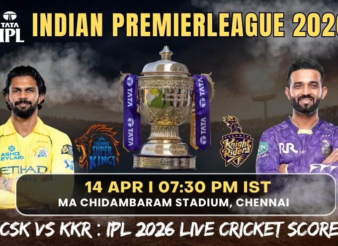 CSK vs KKR : IPL 2026 Live Cricket Score